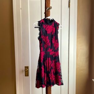 City Studio Black and Red Dress